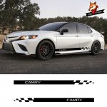 Car Vinyl Auto Sticker Decal Racing Sport Car Stickers Car Side Stripes Side Skirts Graphics For Toyota CAMRY